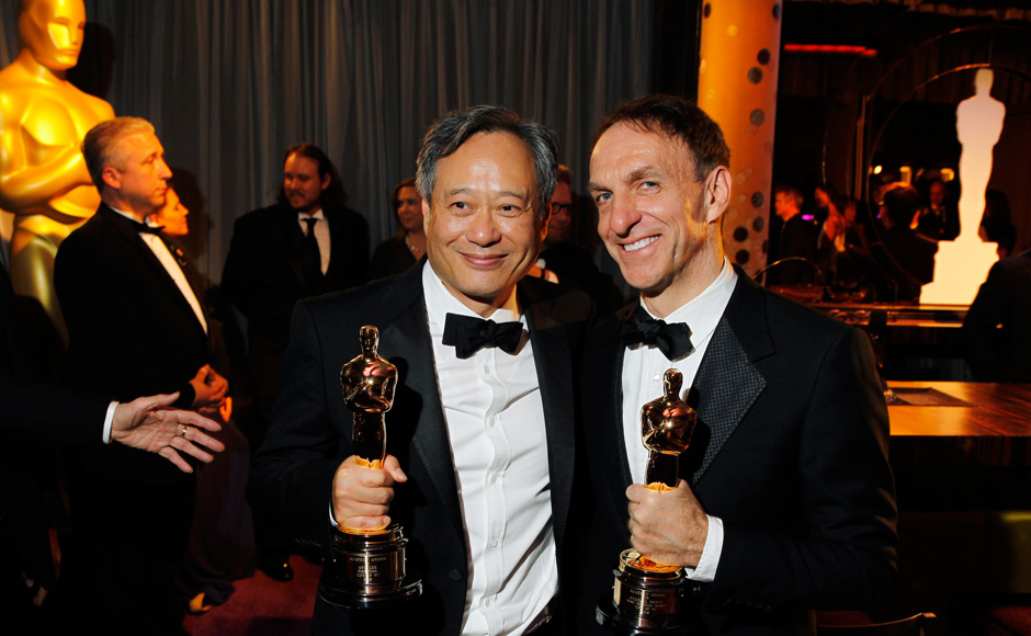 麥可唐納與李安以《少年PI的奇幻漂流》雙雙獲獎（照片來源：Firstpost）