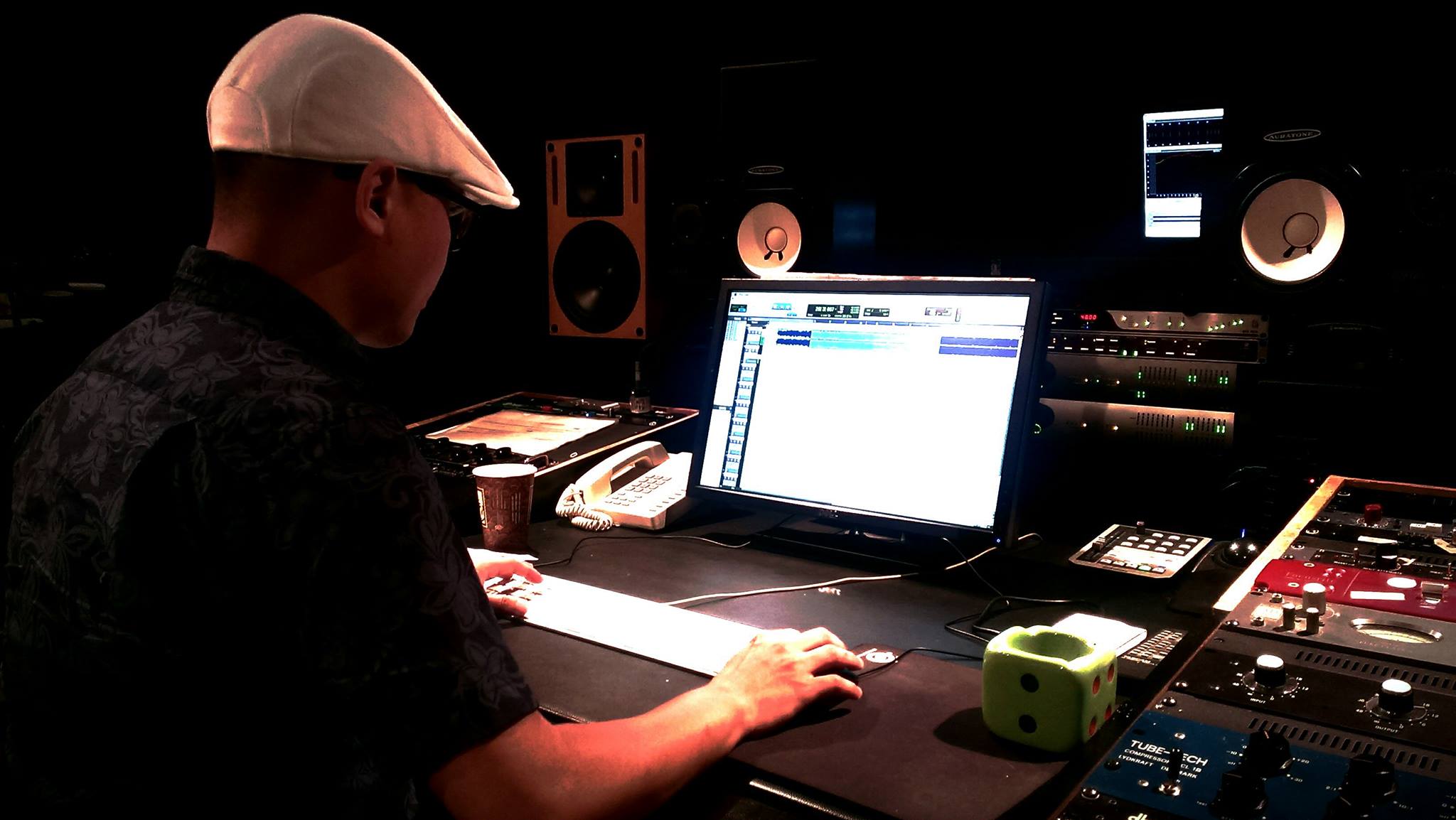 錄音工事（照片提供：J.Wu）